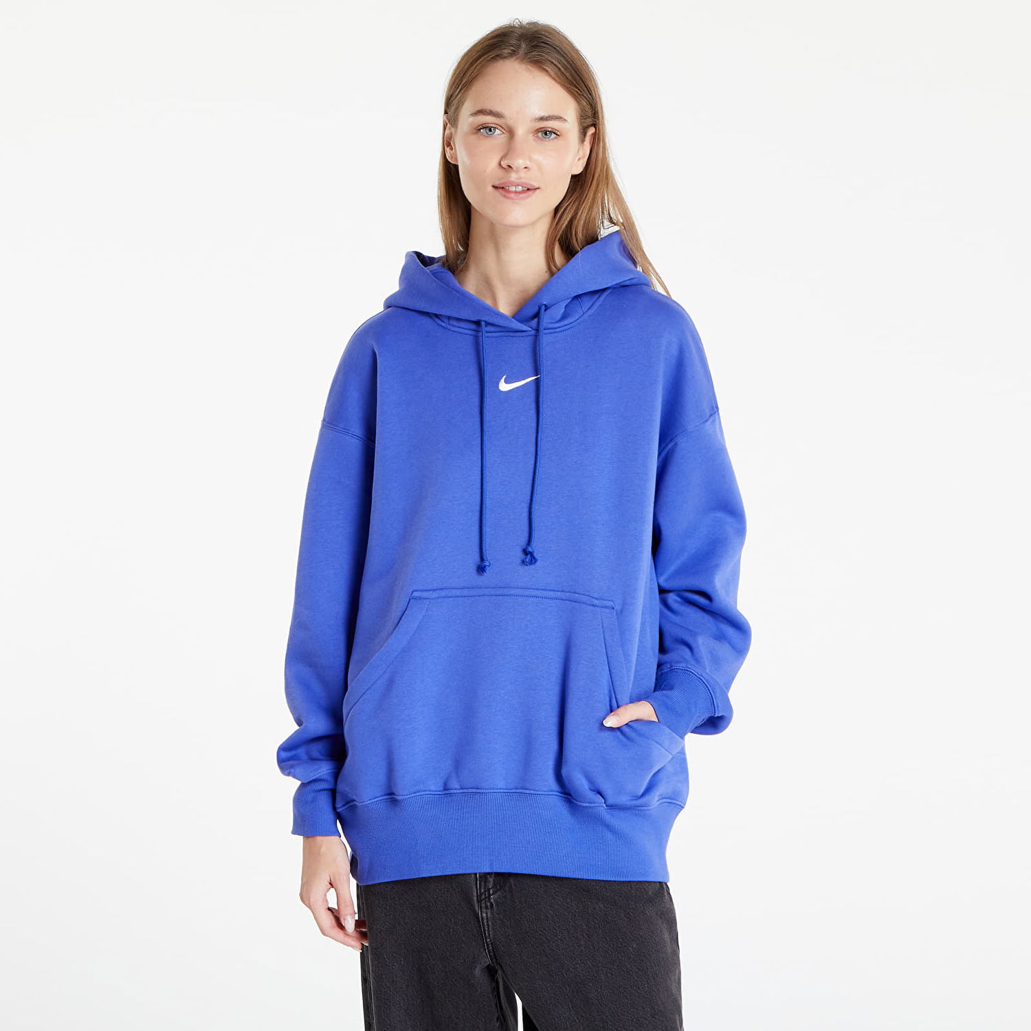 Суитчър Nike Phoenix Fleece Oversized Pullover Hoodie Синьо | DQ5860-430, 0