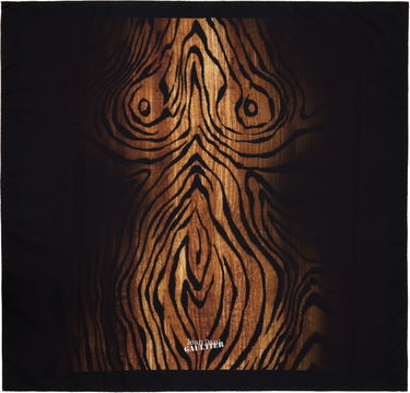 Шал Jean Paul Gaultier Jean Paul Gaultier 'The Wood' Silk Scarf Черно | 25/03-U-AC025-W033-0060, 0