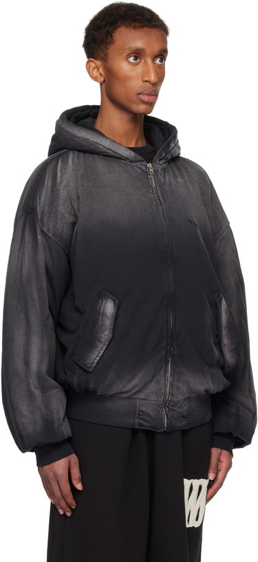 Яке бомбър We11done We11done Bomber Zip-Up Hoodie Черно | WD-TJ3-24-836-U-BK, 1