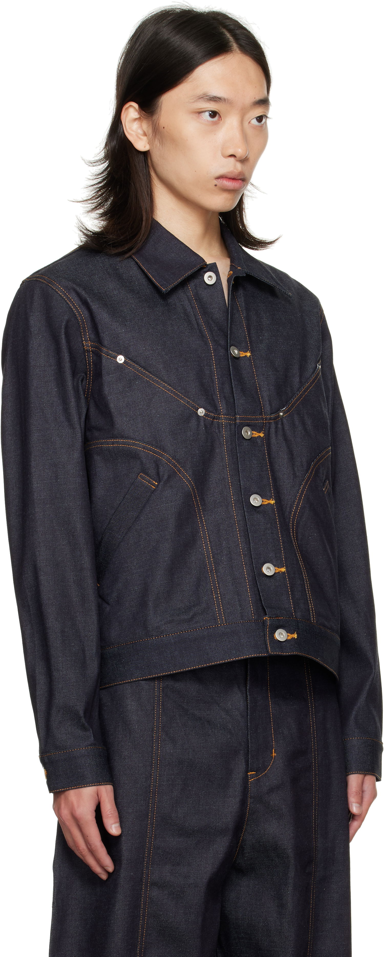 Яке sage NATION SAGE NATION Jiji Denim Jacket Синьо | S084 DENIM JIJI JACKET DENIM R, 1