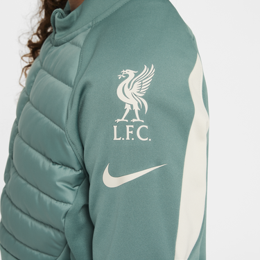 Суитчър Nike Liverpool FC Academy Winter Warrior Therma-FIT Training 1/4 Zip Top Зелено | HF5308-362, 4