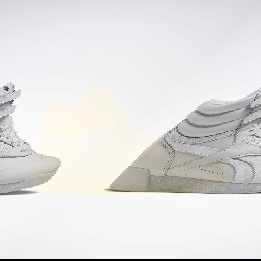 Кецове и обувки Reebok Cardi B x Freestyle Hi "Moonstone" Бежово | GV6614, 1