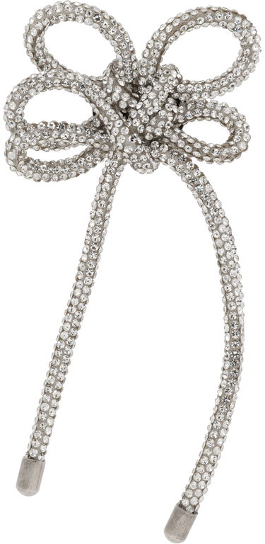Обеци Acne Studios Crystal Cord Single Clip-On Earring Сиво | C50427-, 0