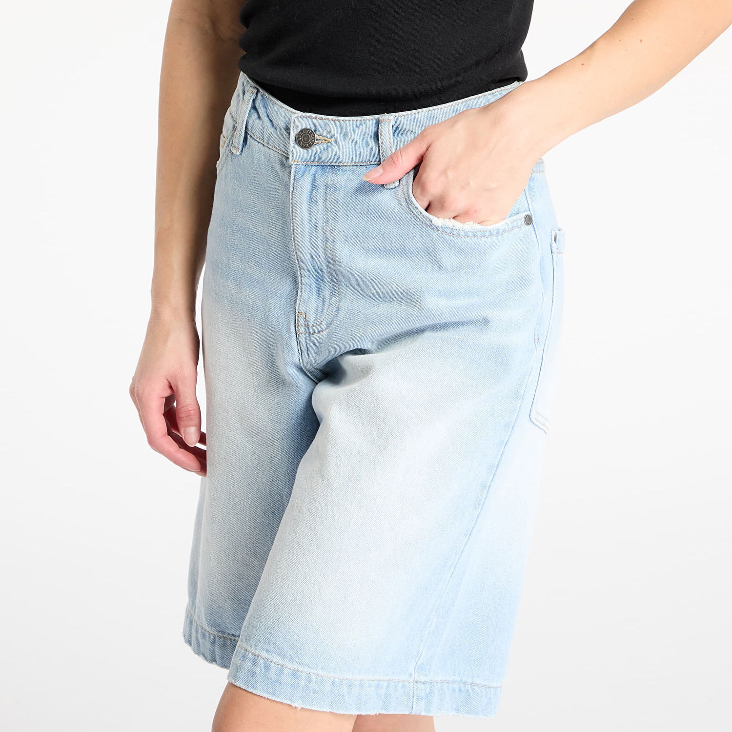 Къси панталони Karl Kani Karl Kani OG Denim Jorts Shorts Синьо | PD00005506, 1