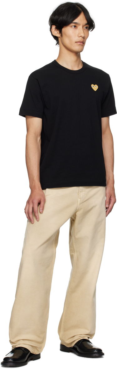 Тениска Comme des Garçons COMME des GARÇONS PLAY Heart Patch T-Shirt Черно | AZ-T216-051, 3