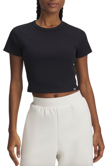 Съкратен топ Under Armour Rival Rib Cropped T-Shirt Черно | 6000264-001, 0
