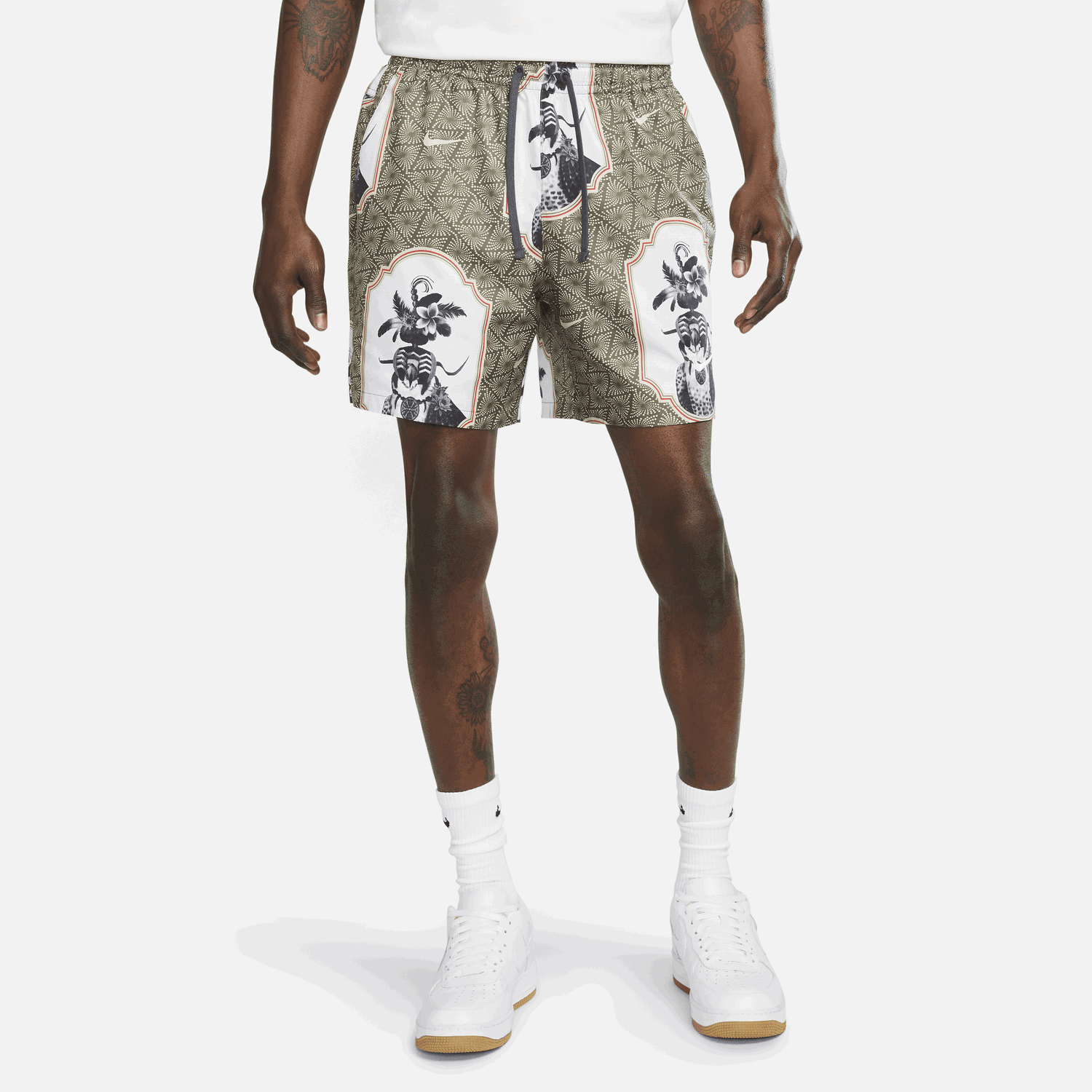 Къси панталони Nike Printed Flow Shorts Зелено | DX1117-325, 0