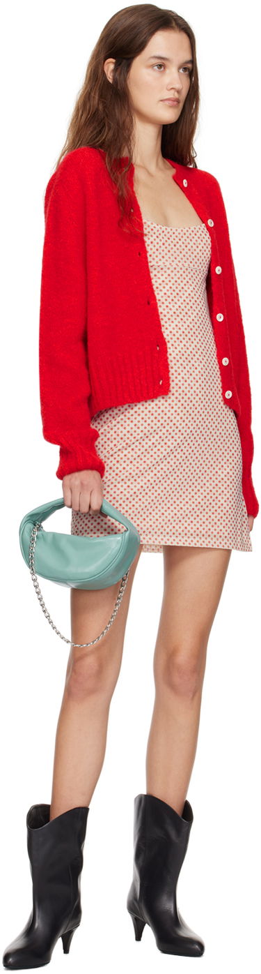 Чанта през рамо BY FAR BY FAR Cush Cadet Creased Leather Shoulder Bag Зелено | MWBTH014LL002BL052PL, 3