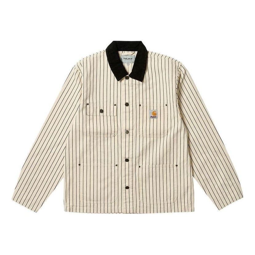 Яке Palace Palace x Carhartt WIP Men's Striped Chore Coat Бежово | I032717
