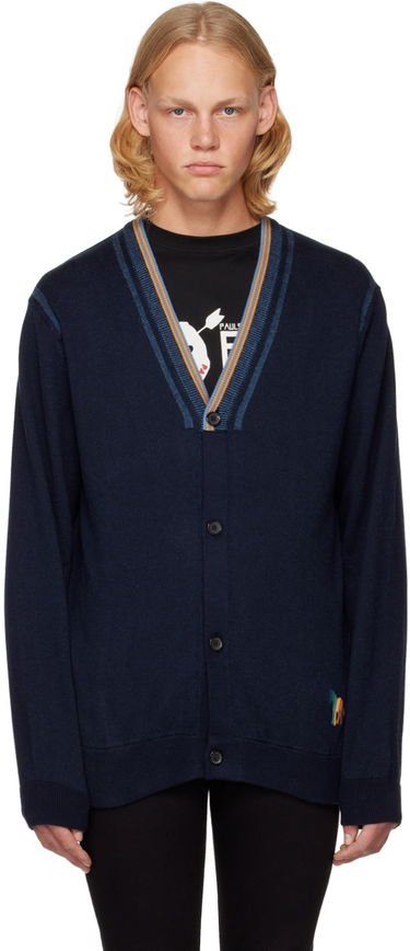 Пуловер Paul Smith PS Paul Smith Rib Knit Cardigan Тъмно синьо | M2R-539XE-J21681-49, 0