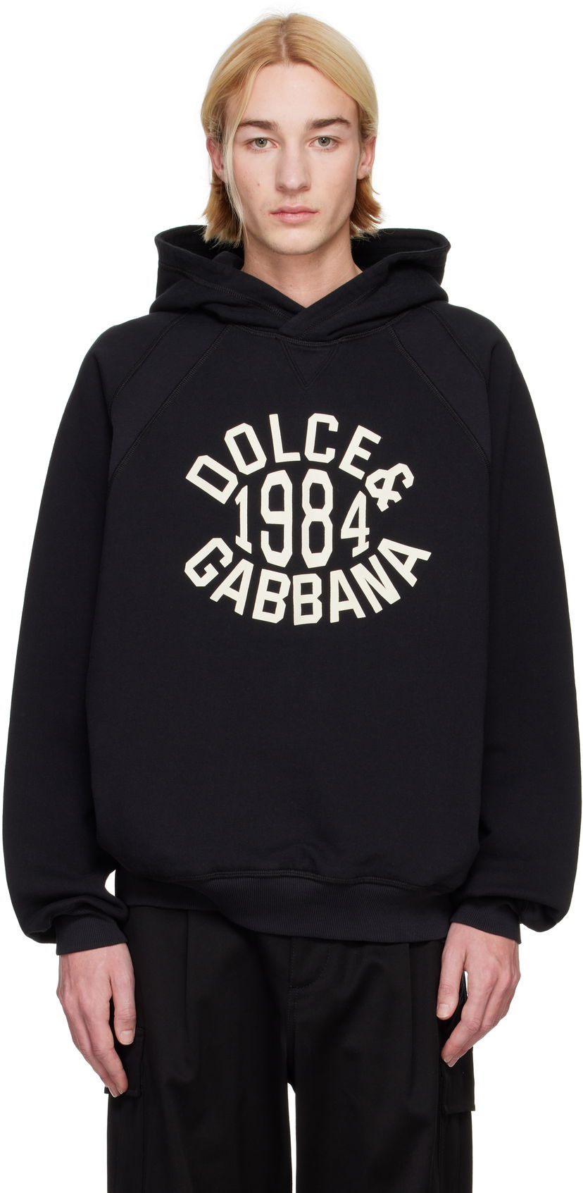 Суитчър Dolce & Gabbana Paneled Hoodie by D&G Черно | G9ASSTG7NTM