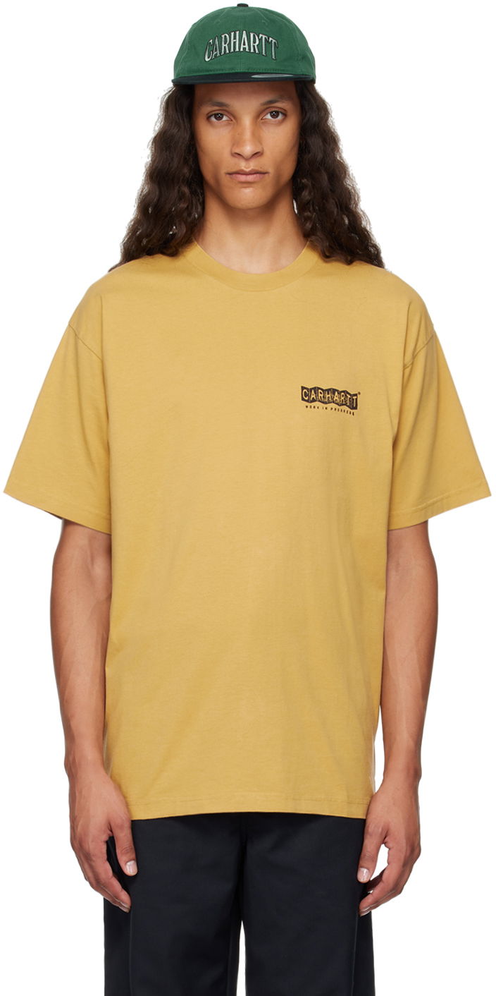 Тениска Carhartt WIP Stamp Graphic T-Shirt Жълто | I033670, 0