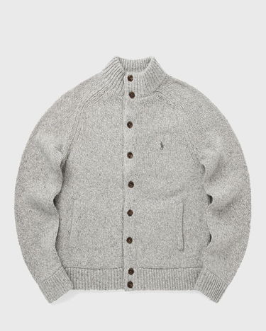 Пуловер Polo by Ralph Lauren Knitted Button-Front Mock Neck Cardigan Сиво | 710979109002, 2