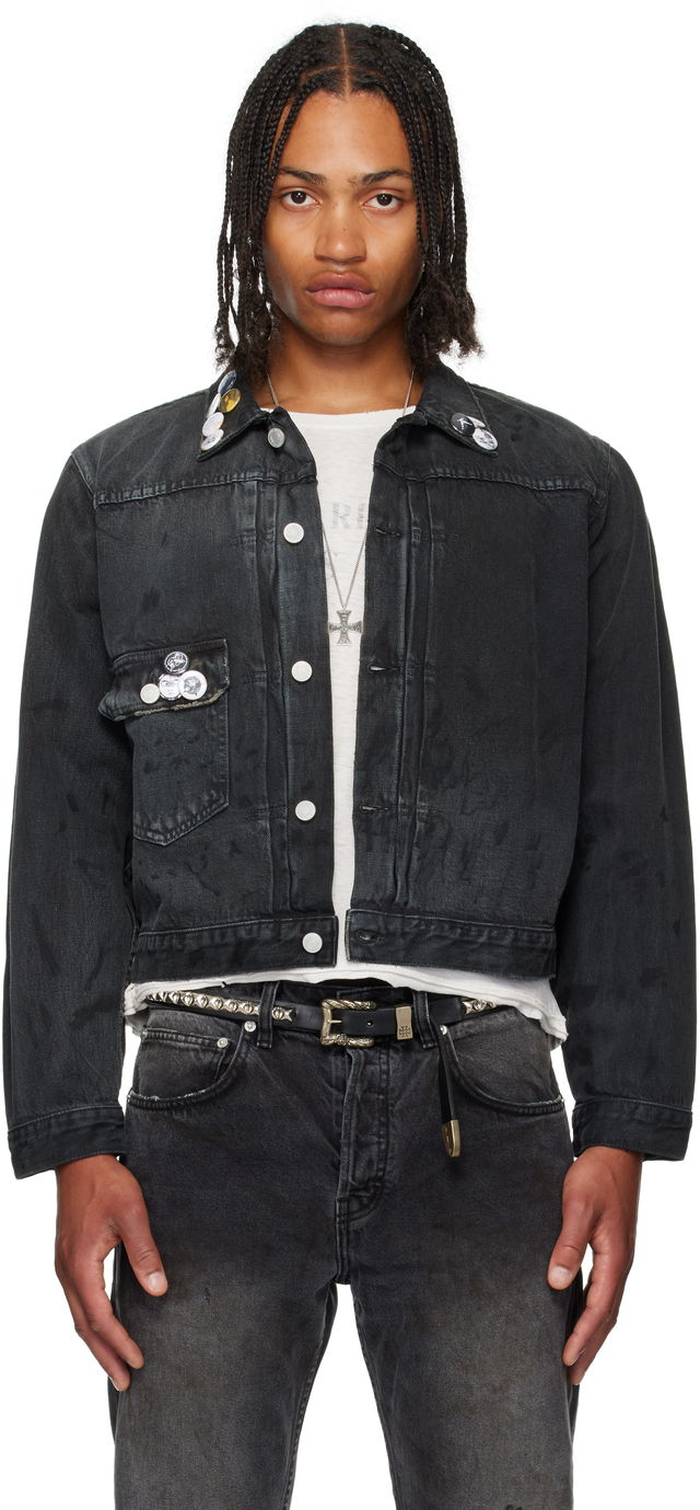 Enfants Riches Déprimés Type VII Pin Assemblage Denim Jacket