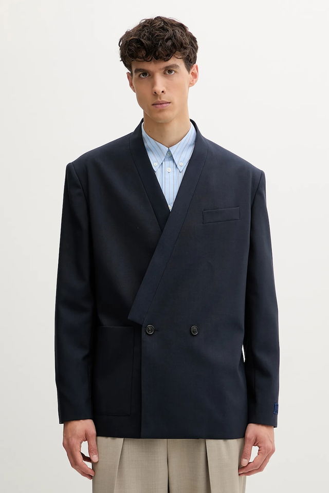 Kenzo Double-Breasted Wool Blazer
