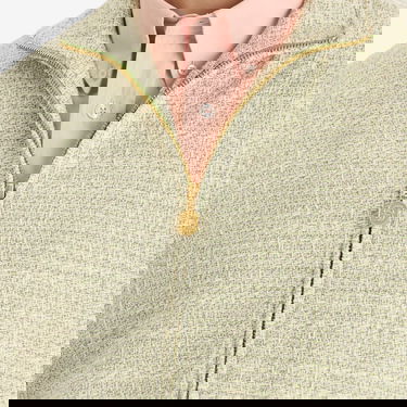 Яке бомбър Drôle de Monsieur Tweed Track Jacket with Cable Knit Sleeves Зелено | G-JT214-CO186-LGN, 5