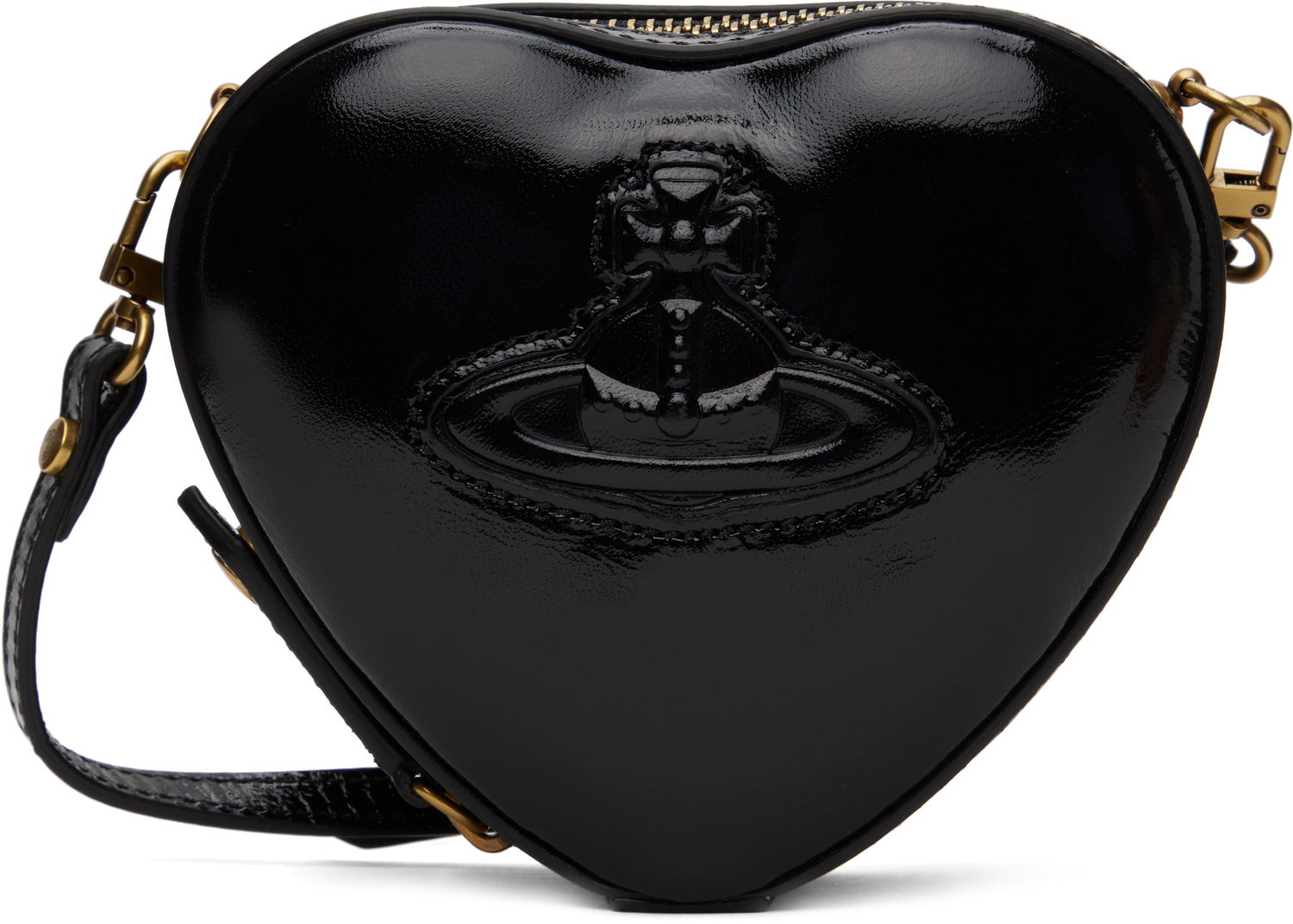 Чанта през рамо Vivienne Westwood Mini Heart Crossbody Bag Черно | 58020008W-L008L-, 0