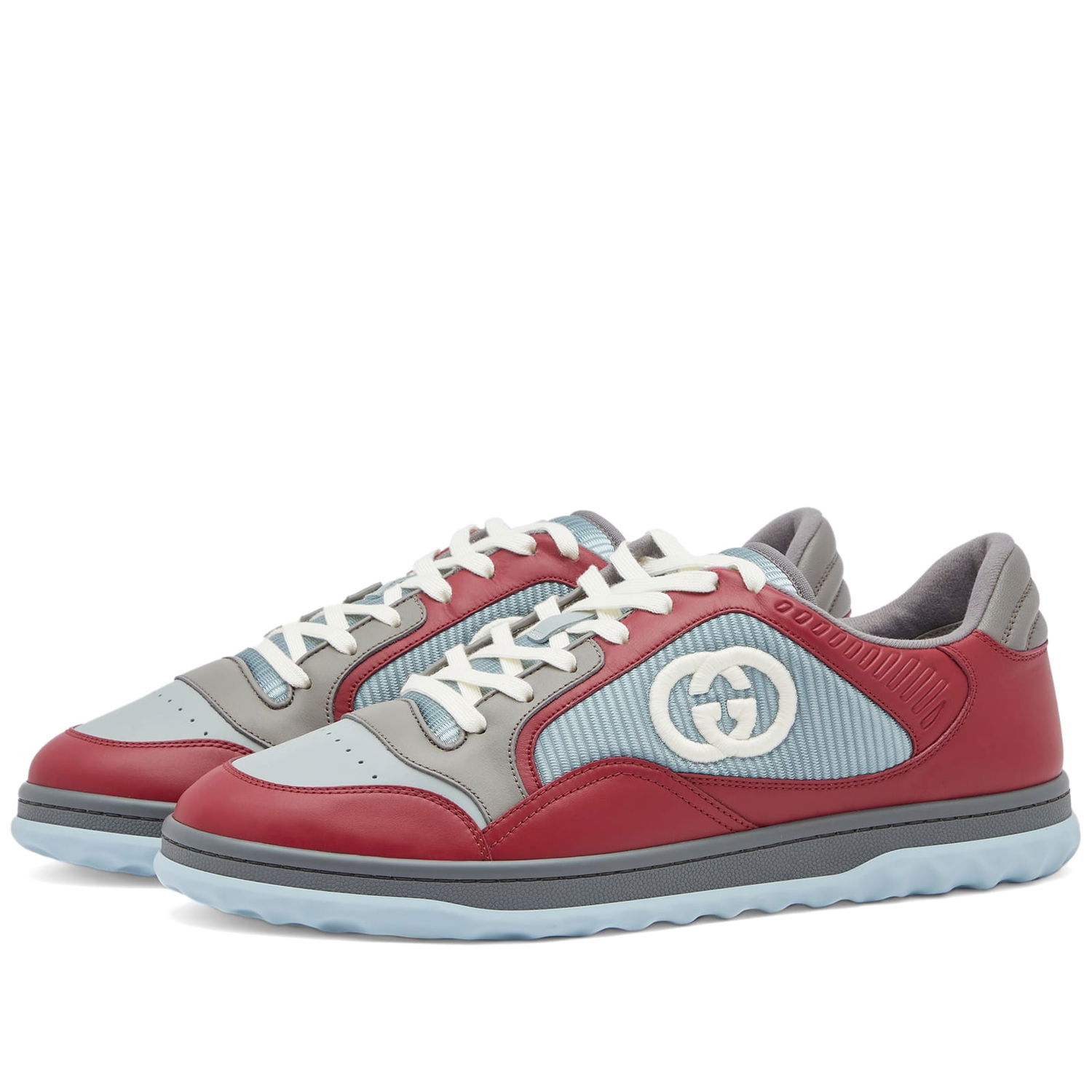 Кецове и обувки Gucci Mac Sneakers "Grey Red" Червено | 747953-AACNW-6342, 0