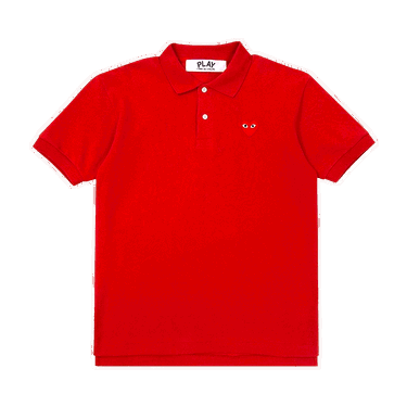 Поло тениска Comme des Garçons Play Big Heart Polo T-Shirt Червено | AZ T006 051 4, 0