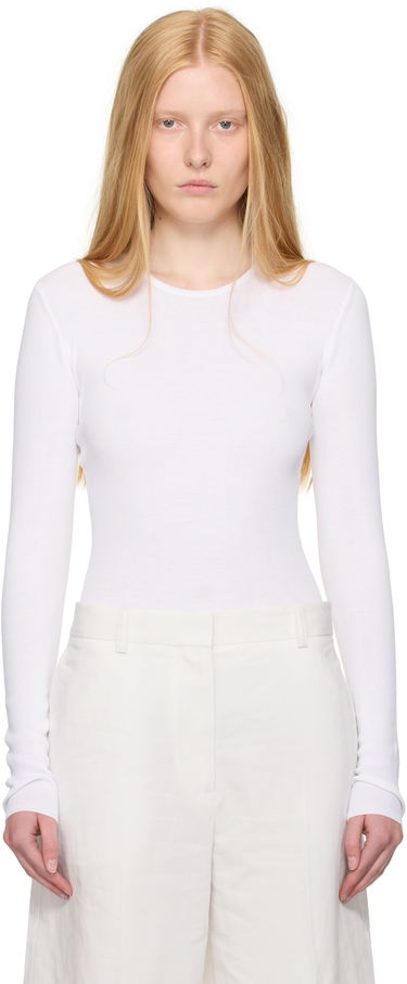 Тениска TOTEME TOTEME Compact Cotton T-Shirt Бяло | 252-WRT0491-YA0172, 0