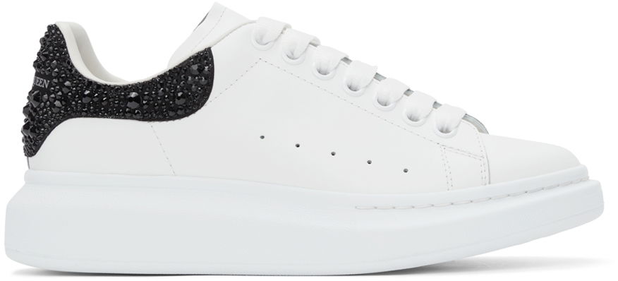 Кецове и обувки Alexander McQueen Embellished Oversized Sneakers Бяло | 662654WIA4U, 0