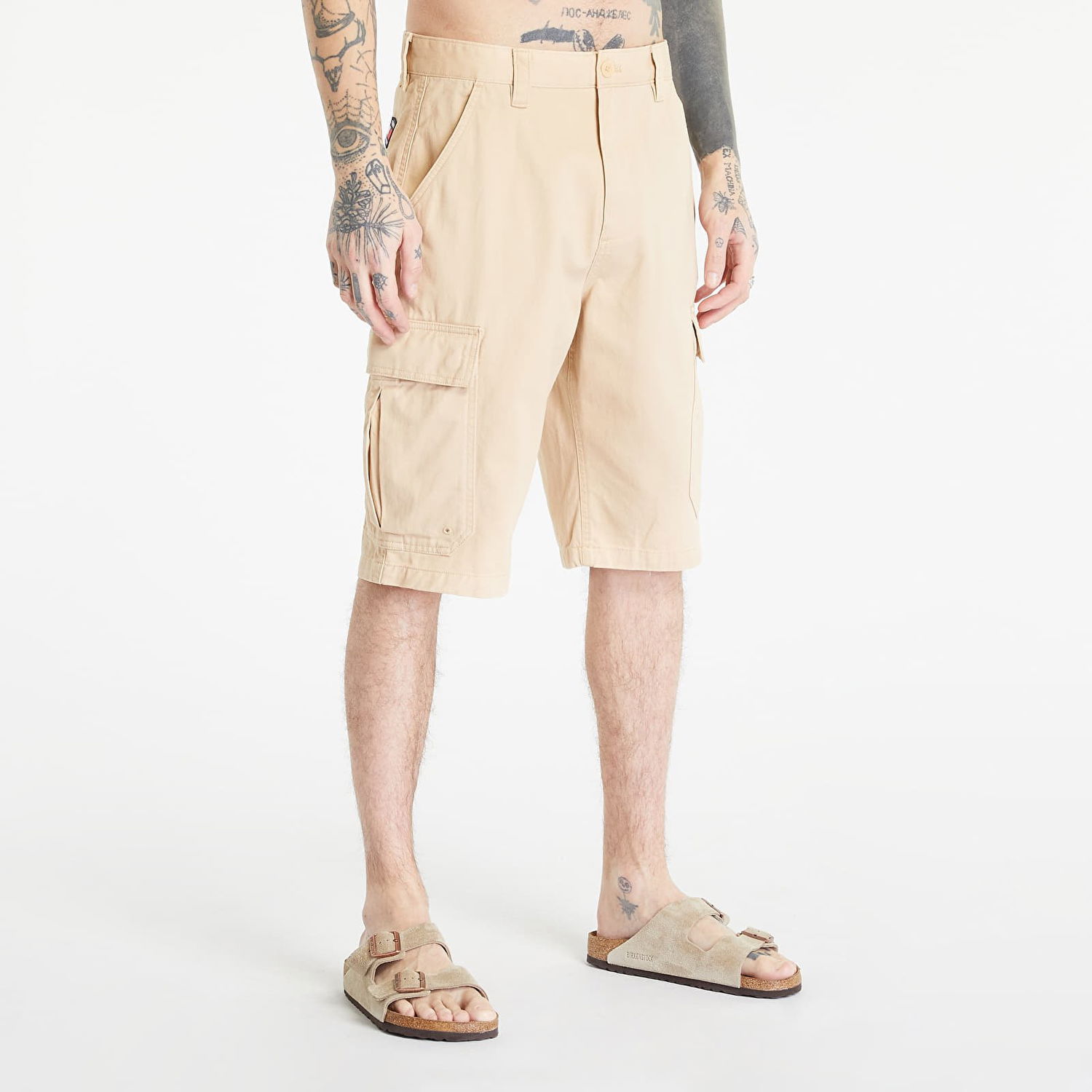 Къси панталони Tommy Hilfiger Aiden Baggy Cargo Shorts Бежово | DM0DM15974 AB4, 0