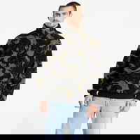 Oversized Pattern Teddy Troyer Sweatshirt