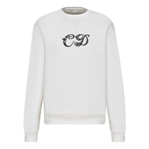 Пуловер Dior Dior x Kenny Scharf CD Embroidery Crewneck Sweatshirt Бяло | 193J687A0531-C089