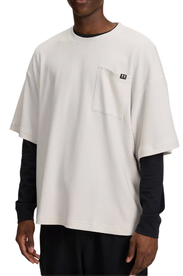Тениска Under Armour Rival Waffle Crew Neck Pocket T-Shirt Бяло | 1383106-110, 0