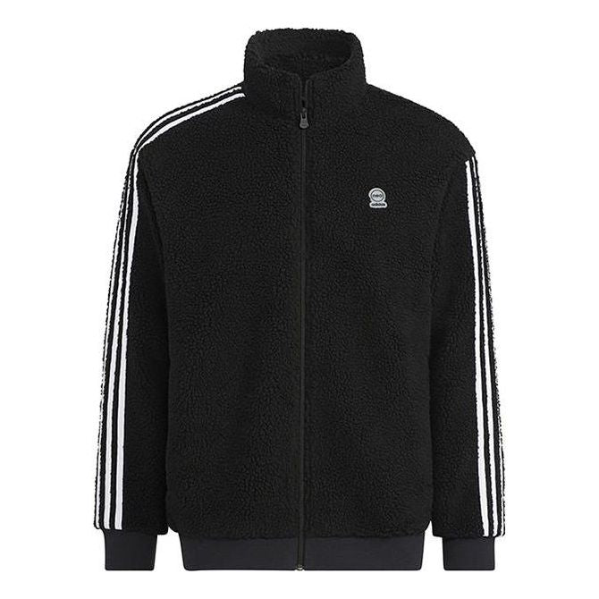 Пуловер adidas Originals Sherpa Fleece Track Jacket Черно | HN8731