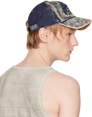 Шапка с козирка Diesel Diesel C-Seymon Distressed Denim Baseball Cap Синьо | A06467-0DGAV-01, 3