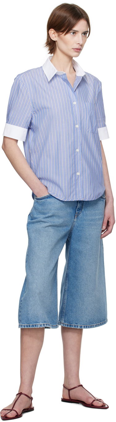 Риза Marni Marni Striped Shirt Синьо | CAMA0623QS UTC455, 3