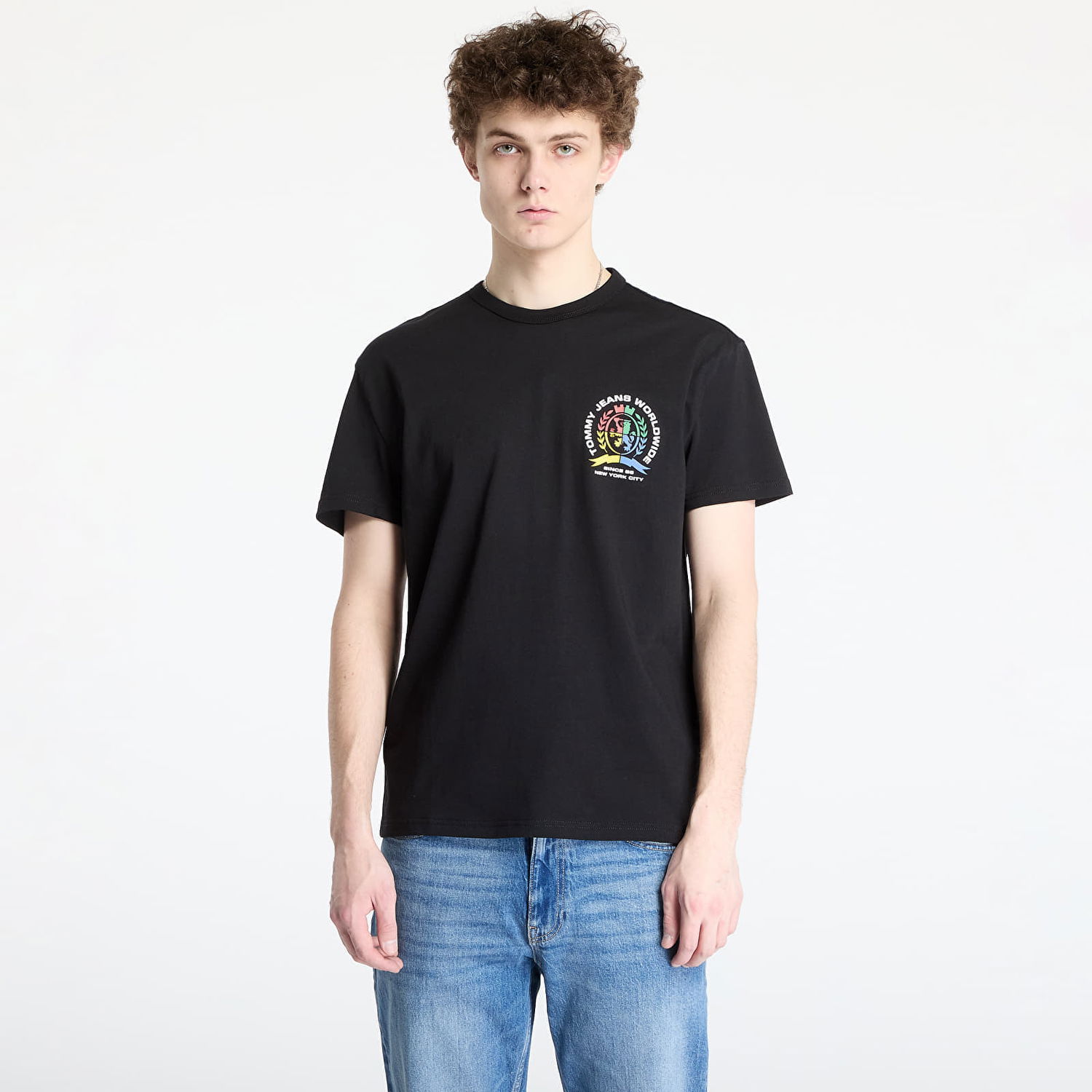Тениска Tommy Hilfiger Tommy Jeans Regular 4Colors Crest T-Shirt Черно | DM0DM20813 BDS, 0
