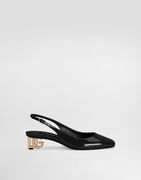 Dolce & Gabbana Patent Leather Slingbacks with DG Heel