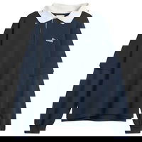 Layered Long Sleeve Pique Polo