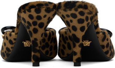 Аксесоари Versace Versace Leopard Opera Bow Heeled Sandals Кафяво | 1018239_1A13307_6N30V, 1