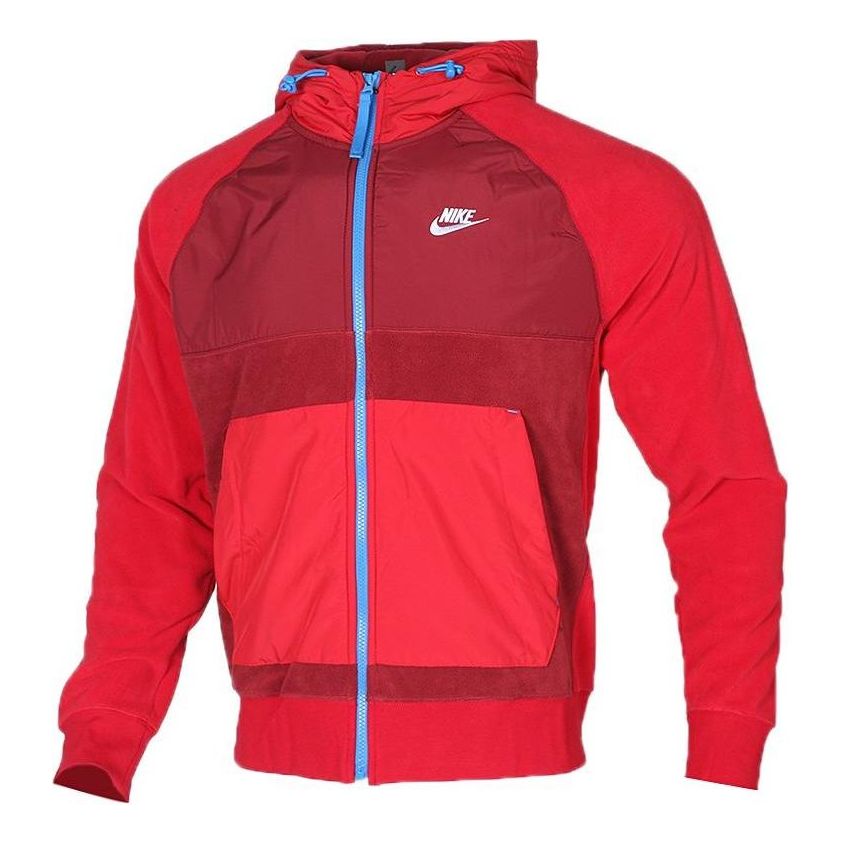 Суитчър Nike Men's FW22 Full-Zip Hoodie Червено | BV3593-677, 0