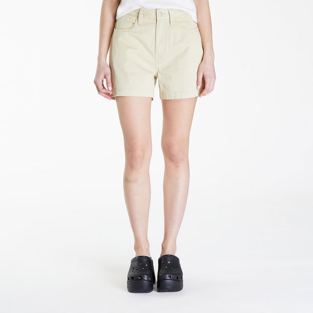 Jeans Woven Label Mom Short Green Haze