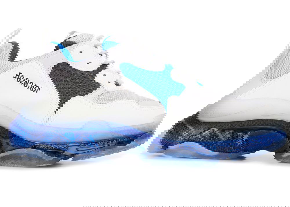 Кецове и обувки Balenciaga Triple S White Blue Синьо | 541624 W09ON 9169, 0