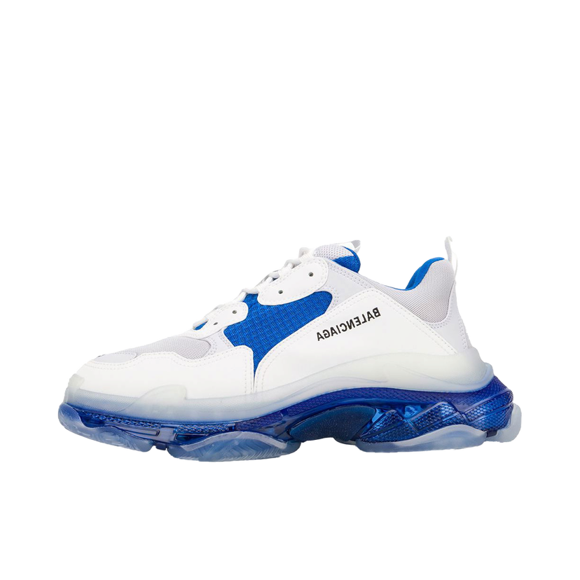 Кецове и обувки Balenciaga Triple S White Blue Синьо | 541624 W09ON 9169