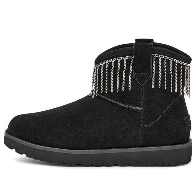 Кецове и обувки UGG Classic Mini Fringe Boots Черно | 1127454-BLK, 0