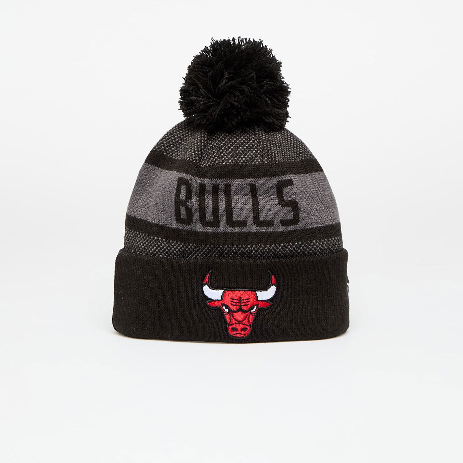 Шапка New Era Chicago Bulls Knit Medium NBA Jake Cuff Beanie Черно | 60565217, 0