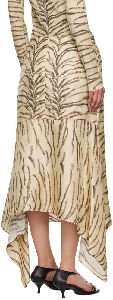 Pокля Stella McCartney Print Midi Skirt Бежово | 6301163ES210, 2