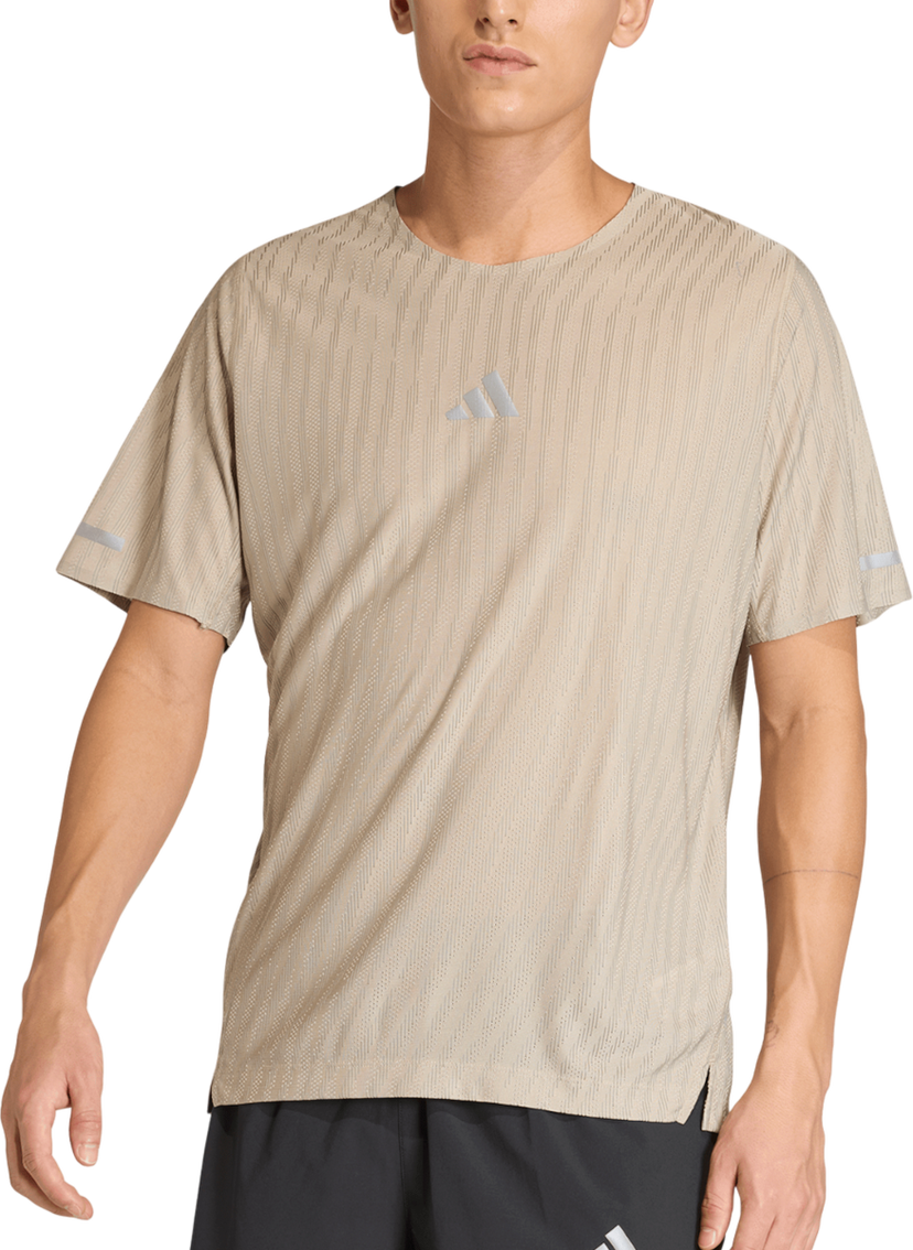 Тениска adidas Originals Textured Reflective Running T-Shirt Adi365 Бежово | kc7067