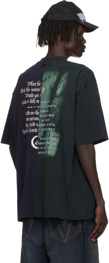 Тениска VETEMENTS Vetements Cradle of Filth Cut-Up Oversized T-Shirt Черно | UCF76TR850EN, 2