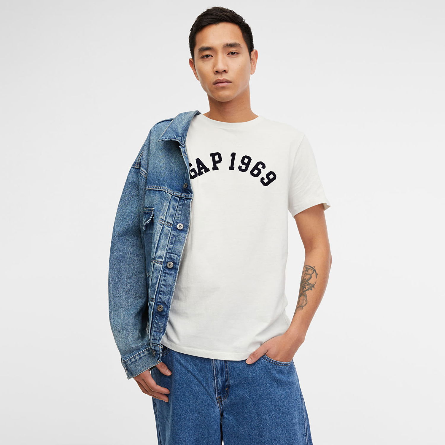 Тениска GAP Logo Tee Carls Stone Бежово | 817059-01, 0