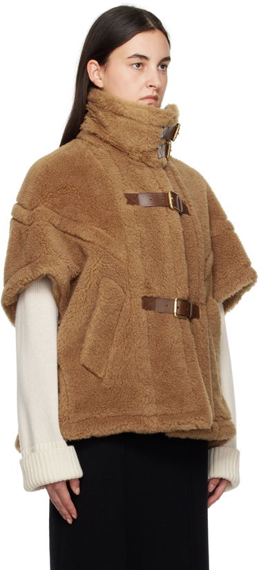 Жилетка Max Mara Max Mara Newrodano Teddy Cape Кафяво | 2424736292600 MM10739, 1
