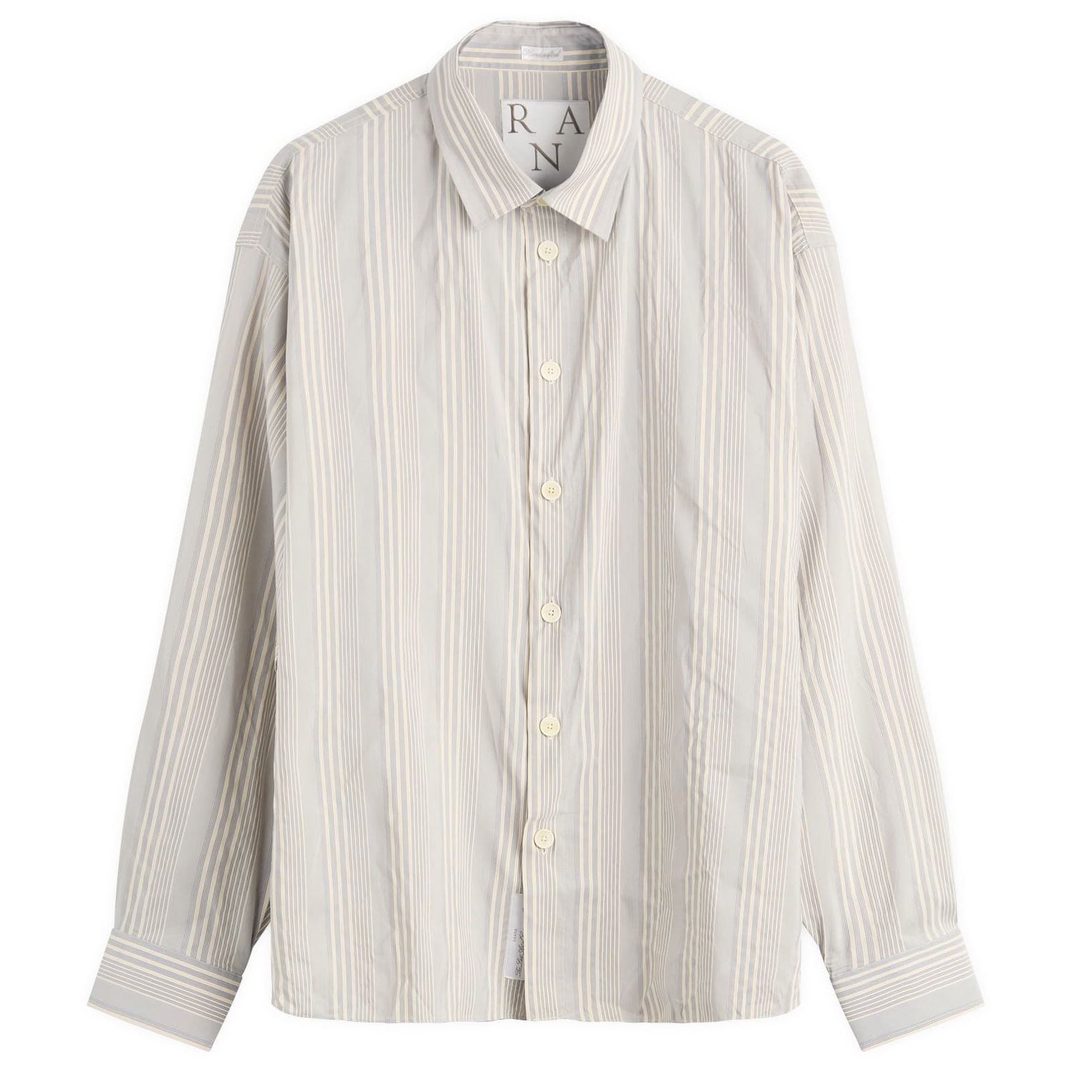 Риза Ranra Ranra Classic Striped Shirt, Size Large Синьо | AMFW25LS01545-R020, 0