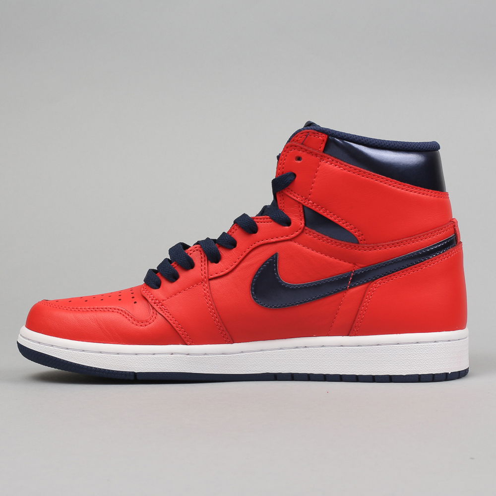 Кецове и обувки Jordan Air Jordan 1 Retro High OG "David Letterman" Червено | 555088-606, 0