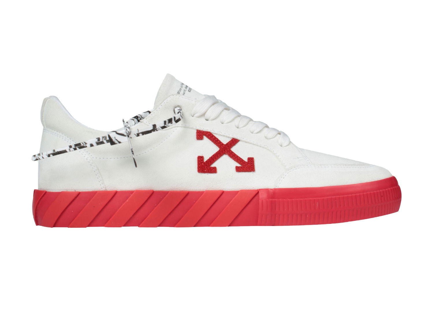 Кецове и обувки Off-White Low Vulc "White Red" Червено | OMIA085F20LEA0050125, 0